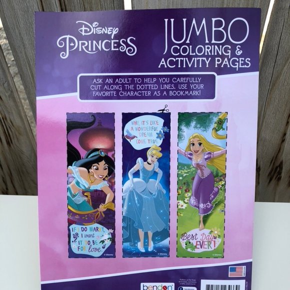Pink Disney Princess Coloring & Activity Kid Book - Picture 2 of 3